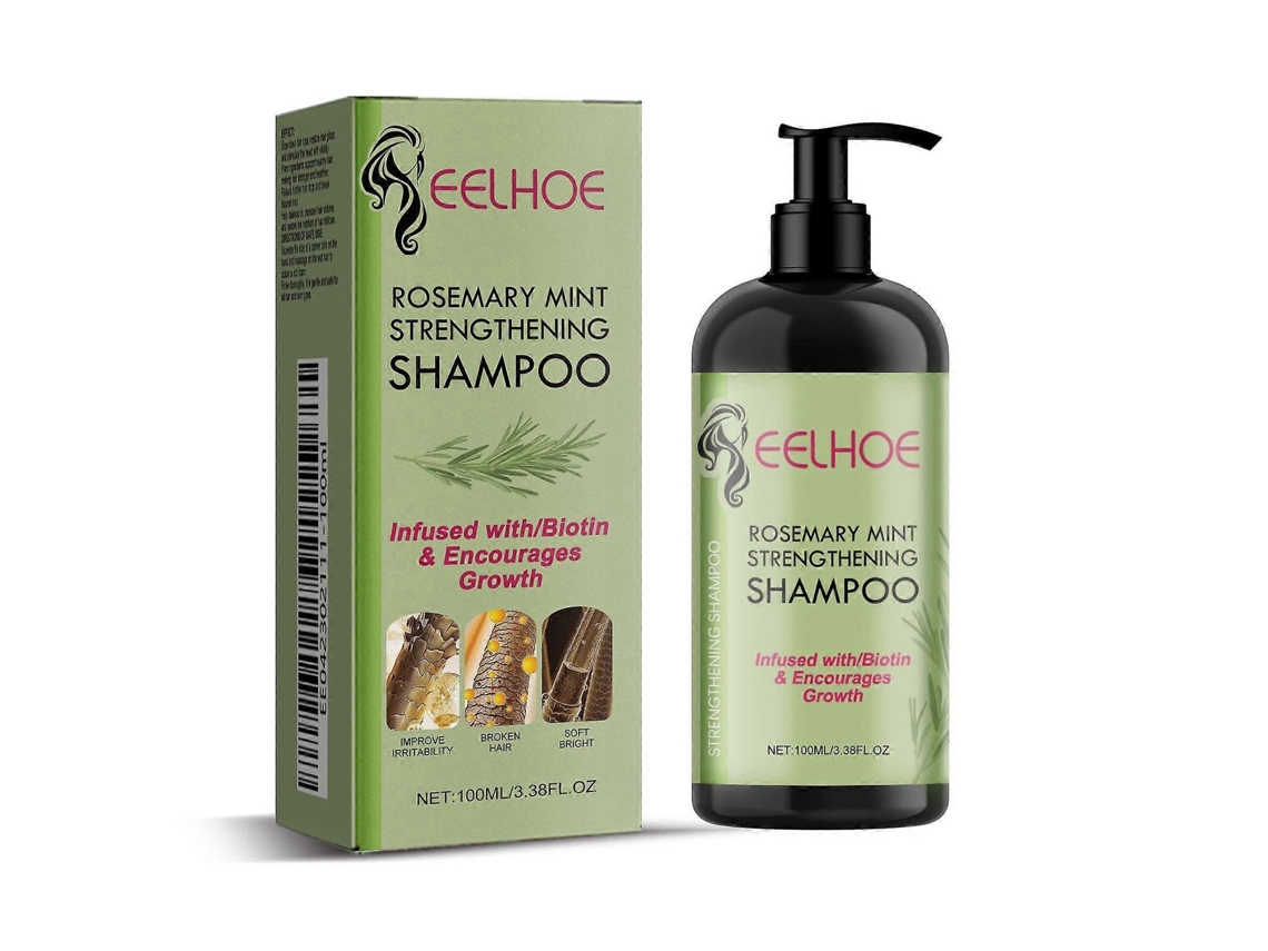 Shampoo Com Alecrim E Menta E Biotina, Limpa Cabelos, Fortalece Cabelos Quebradiços1pc
