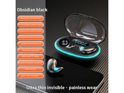 Mini Fones de Ouvido Invisíveis Sem Fio Bluetooth Som Surround Hifi MDUG (preto)