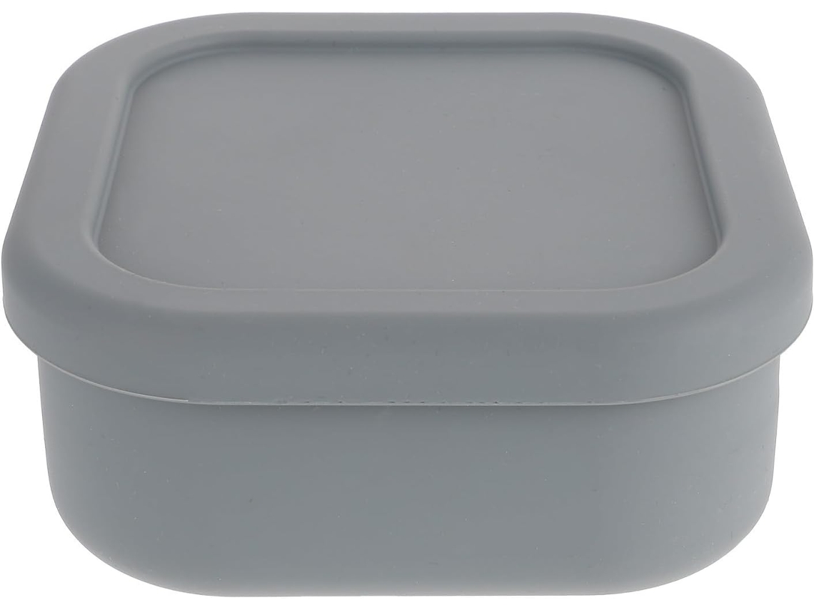 Marmita Bento Heallily De Silicone, 630ml, Portátil, Quadrada, Com Design Criativo E Grande Capacidade Para Trabalho