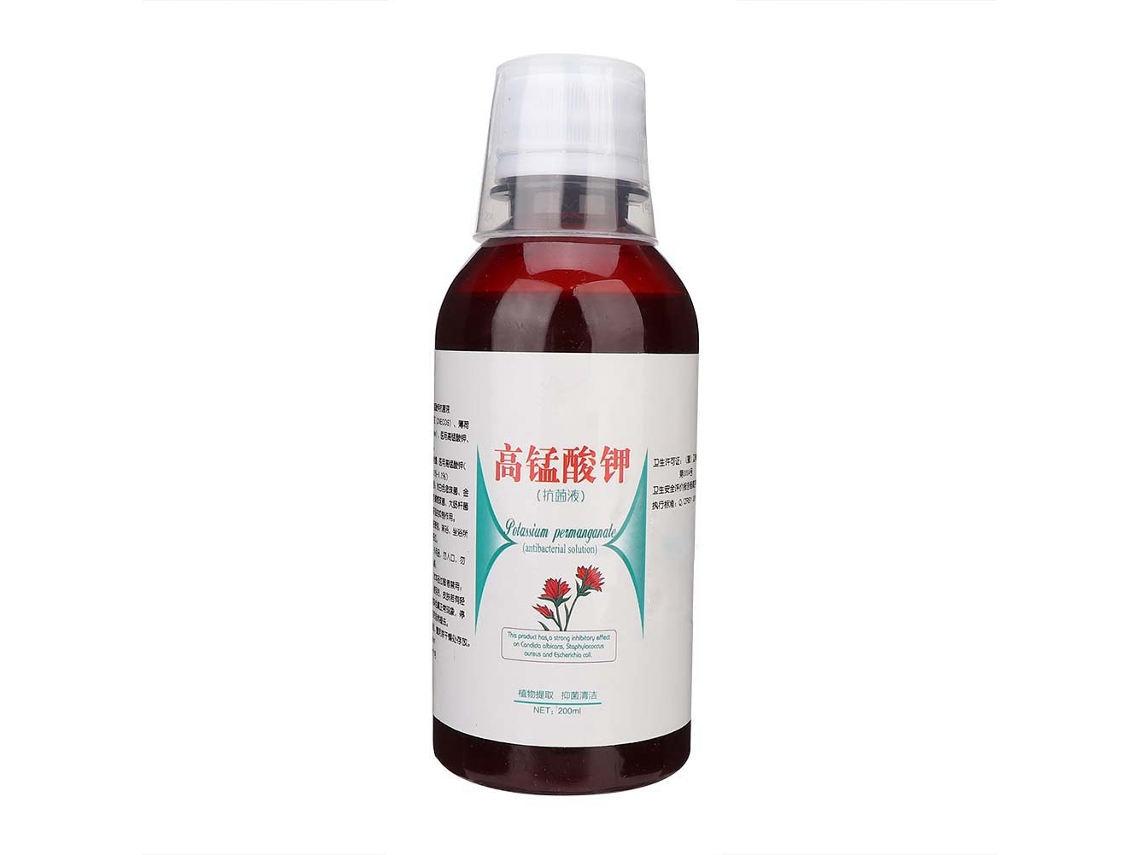 Solução Anti-bacteriana De Permanganato De Potássio Para Cuidado Íntimo