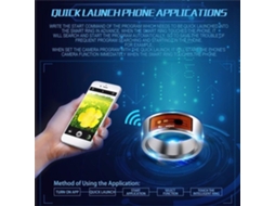 Anel Inteligente Nfc Multifuncional Resistente À Água Smart Wear Acessório Digital
