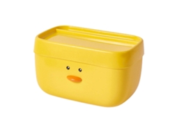Porta toalhas pato amarelo bonito padrão cartoon parede apoio banheiro 14.5x19.8x13cm S/MARCA