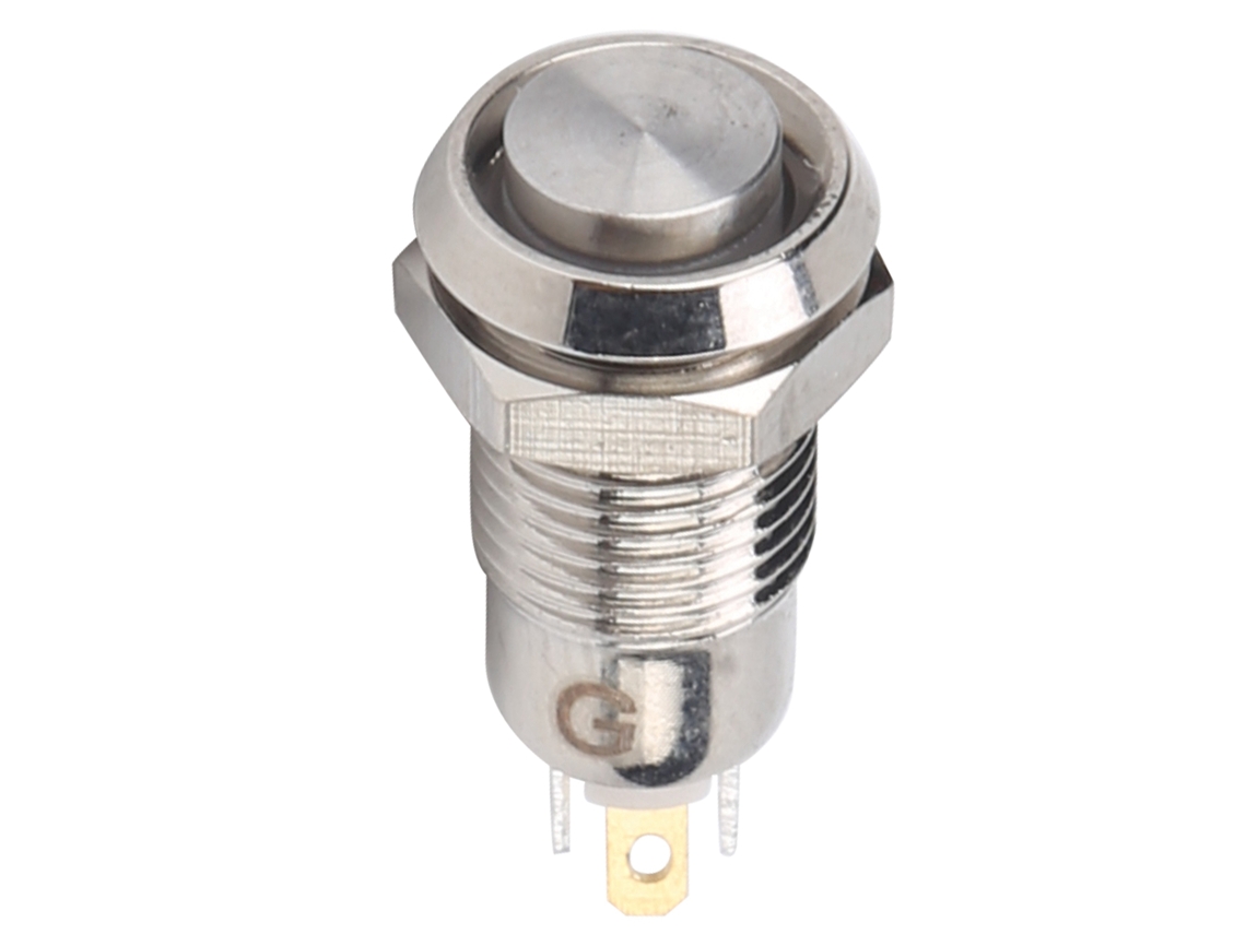Interruptor Push Button 8mm Ip65 Inox