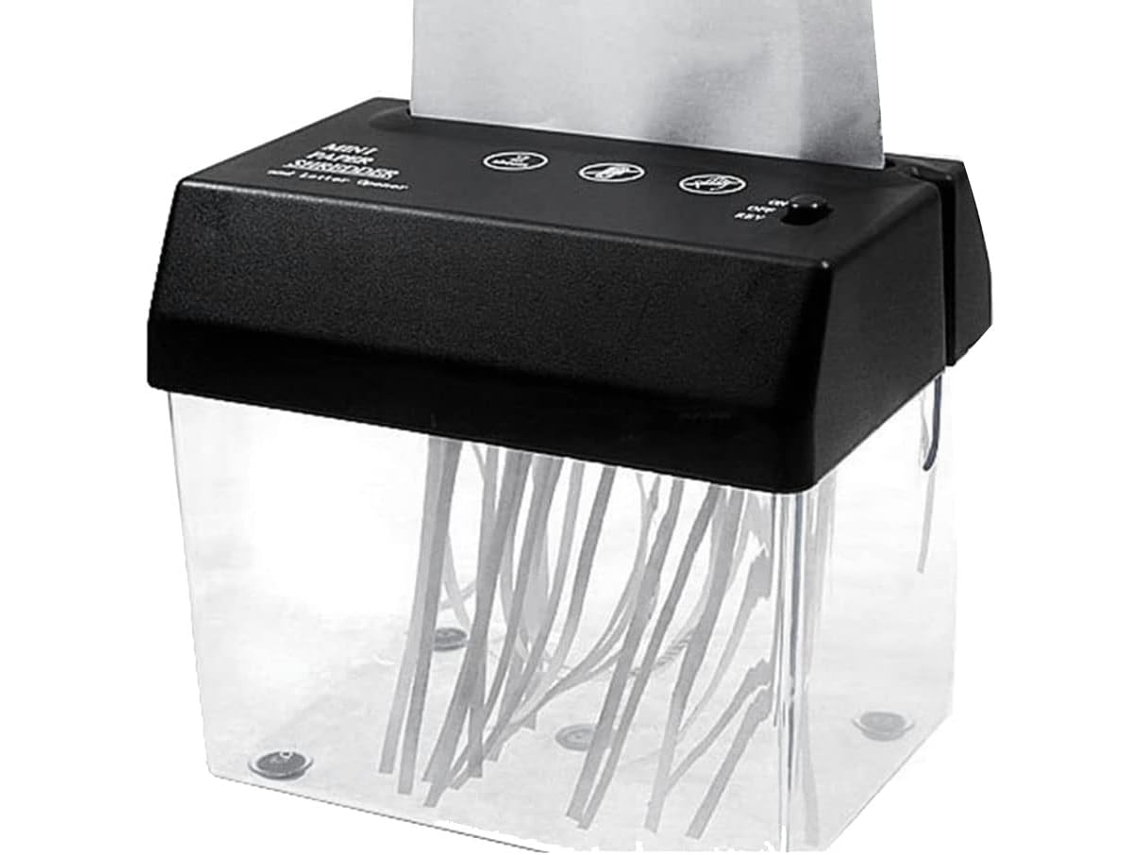 1 Destruidor De Papel Elétrico Usb Com Bateria Ferramenta Portátil Para Cortar Documentos E Papel Gokoco