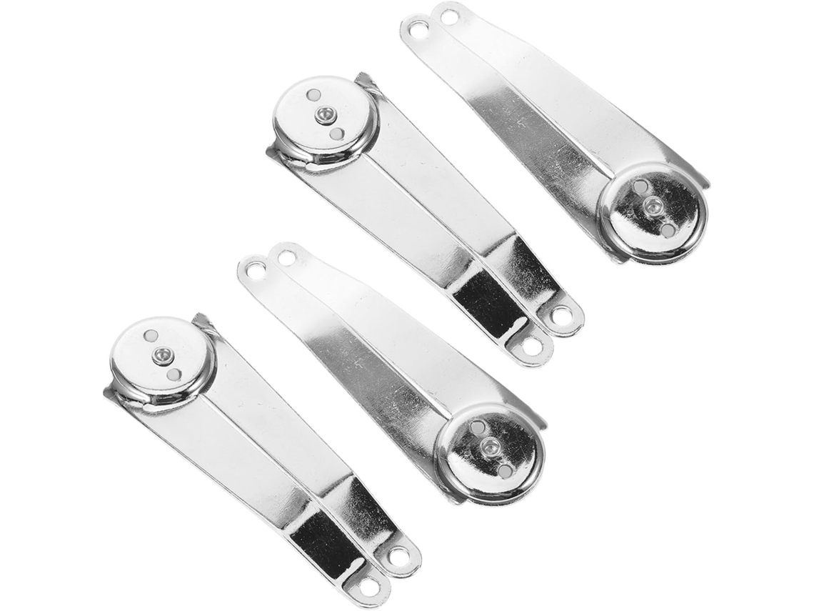 Conjunto De 4 Dobradiças Reforçadas Para Tampas Caixas Madeira,