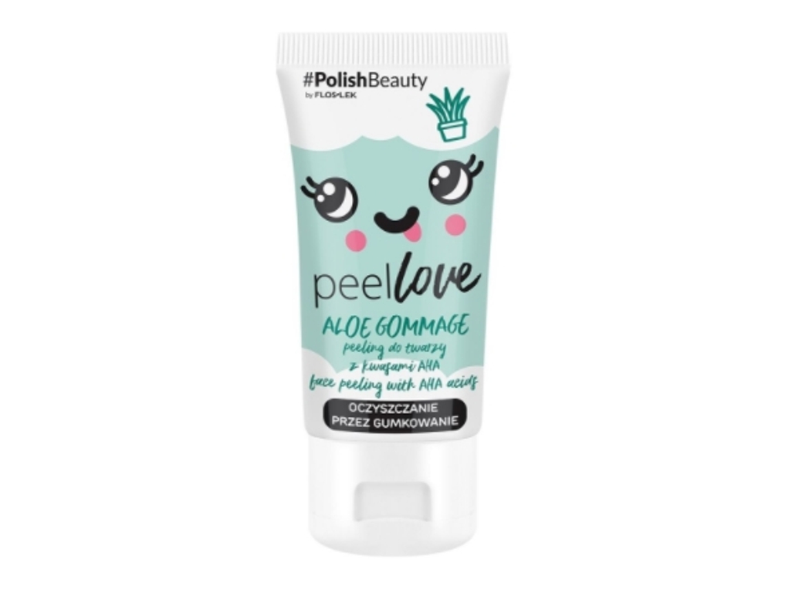 Descascador Facial Flos Lek Peellove Aloe Gommage Com Ácidos Aha, 75 Ml Floslek