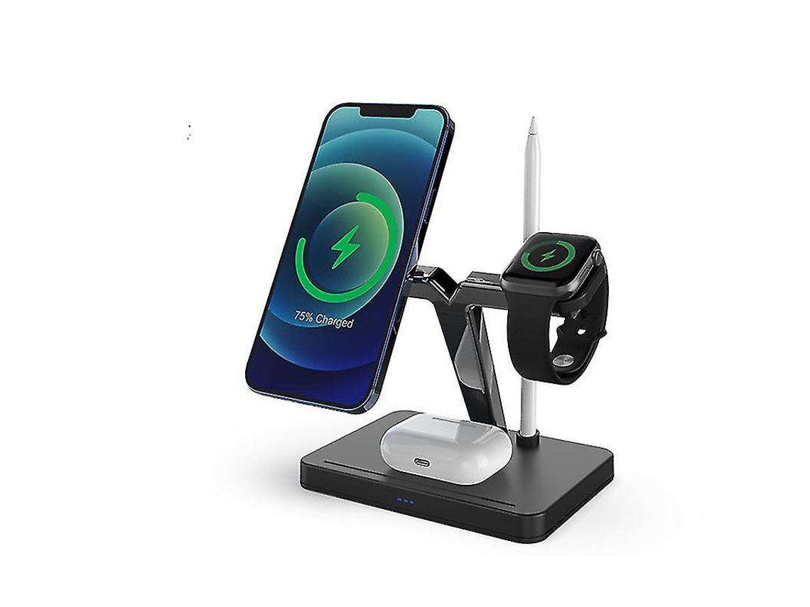 Carregador Fast Para Apple Magnética Preto