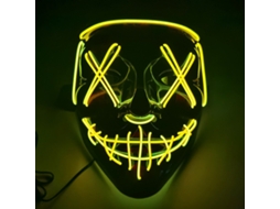 Halloween Demon Slayer Topeng Lampu Led Anime Fox Skeleton Cosplay Pesta Rave Dekorasi Topeng Mainan Untuk Anak-Anak Dewasa Hadiah Halloween
