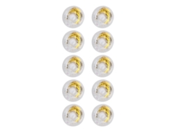 Mali 10pcs Suporte de Copo Inflável Redondo com Lantejoulas Douradas Brinquedo para Piscina