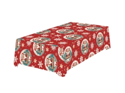 Toalha de mesa vermelha do Papai Noel 137x274 cm