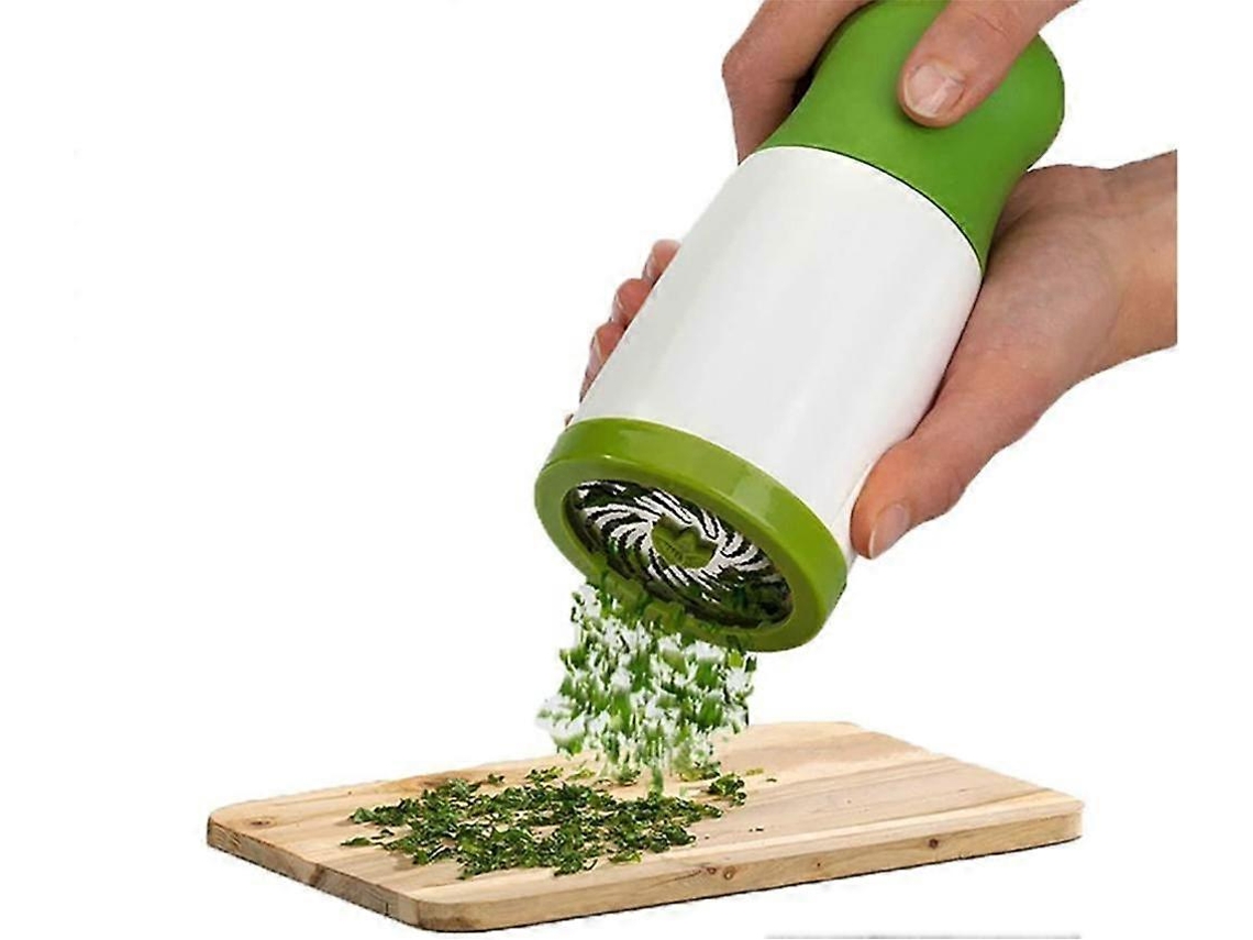 Moledor de Ervas e Especiarias 17cm Verde, Cortador de Legumes e Frutas, Ralador para Salsa de pimenta, Ferramenta de Cozinha