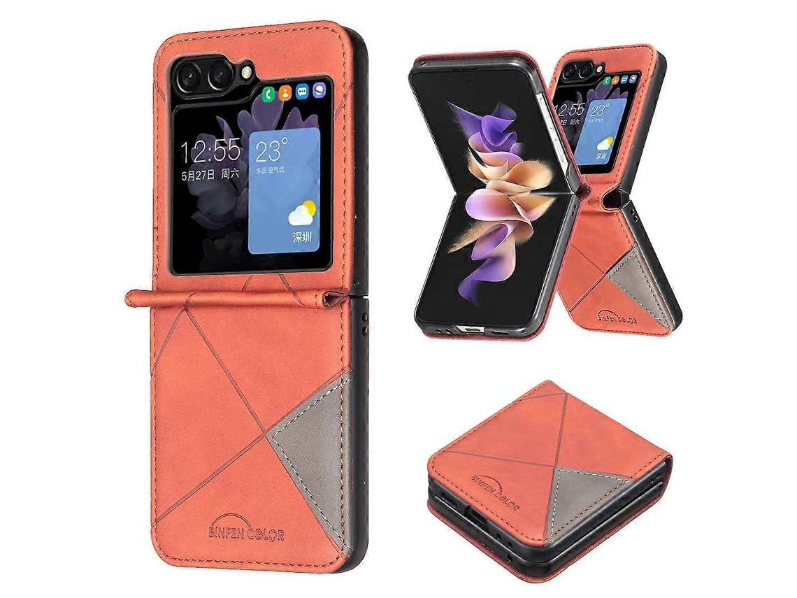 Capa De Celular À Prova De Choque Com Textura De Losango Pu Pc