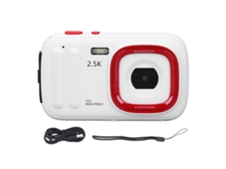 Câmera Digital 72mp 2.5k 16x Zoom Antishake Autofoco Compacta Com Tela Ips 2.4" Para Vlog Viagens Branco