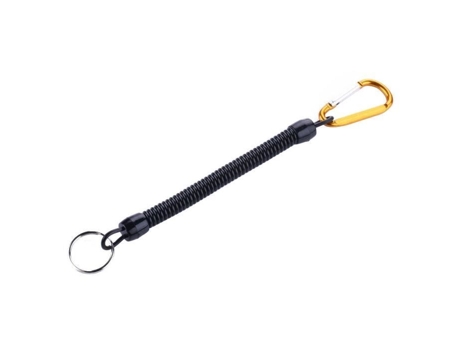 Porta-Chaves de Homem TOPOFLY Espiral Expansível Retrátil Mola Mosquetão Multicor