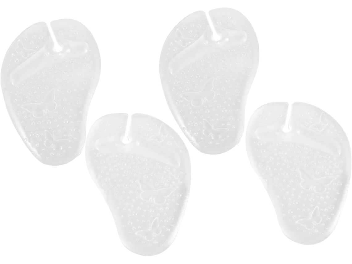 Almofadas De Gel Para A Parte Frontal Do Pé, Conjunto De 4 Peças, Oferecem Suporte Confortável E Design Antiderrapante