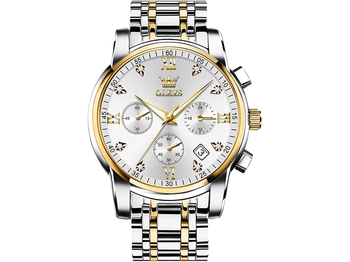 Lurelia Relógio Cronógrafo Masculino, Movimento De Quartzo, Data/calendário, Luminoso, 1,6 Polegadas, 41 Mm, 0,43 Polegadas, 11 Mm, 7,87 Polegadas