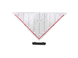 Régua Triangular Multifuncional De 30 Cm Para Desenho, Com Cabo E