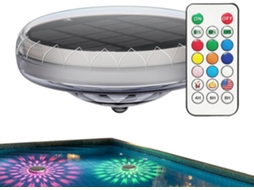 Luzes Solares Flutuantes 9 Modos Iluminação Prova 3 Níveis Controle Remoto Jardim GOKOCO