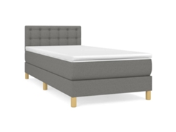 Box Spring Bed, Box Spring Beds Vidaxl Cinzeto Tecido (90 X 190 Cm)