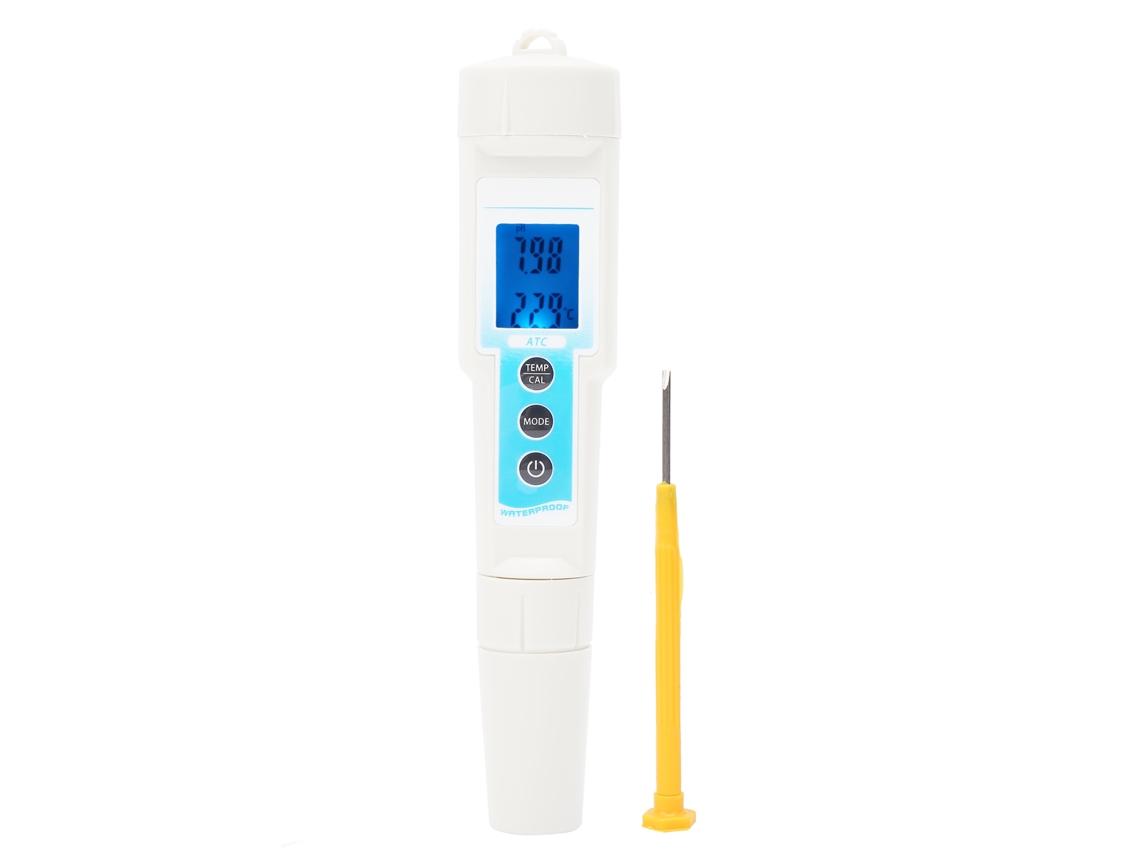Testador de Água Multifuncional YURU 5 em 1 Ph, Ec, TDS, Temperatura, Salinidade para Aquário (S/MARCA)