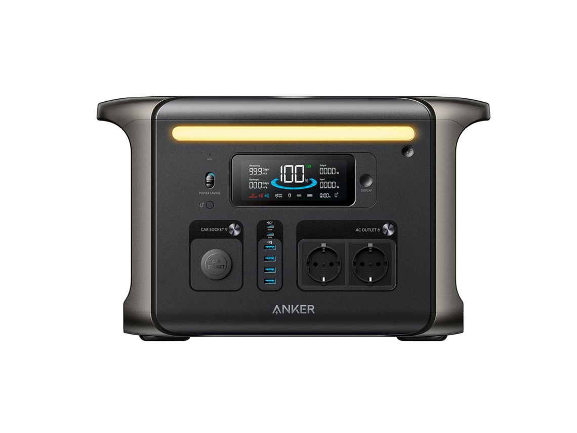 Estação De Energia Portátil Anker Solix F1500, Bateria Lifepo4 De 1056 Wh , 1800 W (2400 W Em Modo De Sobrecarga) (480.000 Mah)