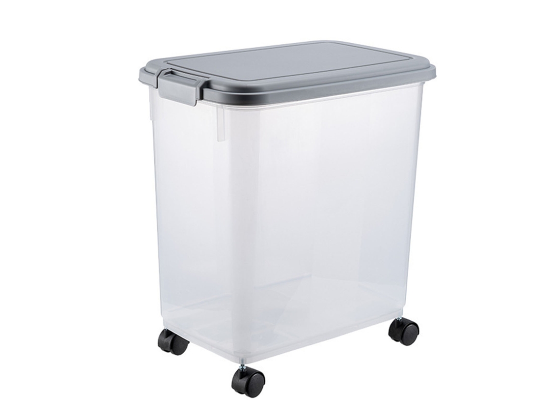 Recipiente de armazenamento de arroz 27.6lb hermético grande capacidade resistente à umidade para cozinha com S/MARCA
