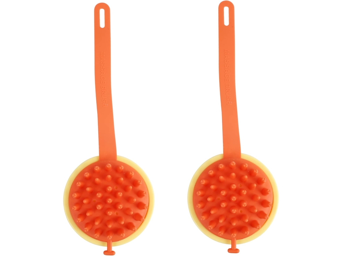 Conjunto Happyyami Com 2 Escovas De Banho Silicone, Escova Esfoliante Para Massagem Corporal, Acessório De Banho