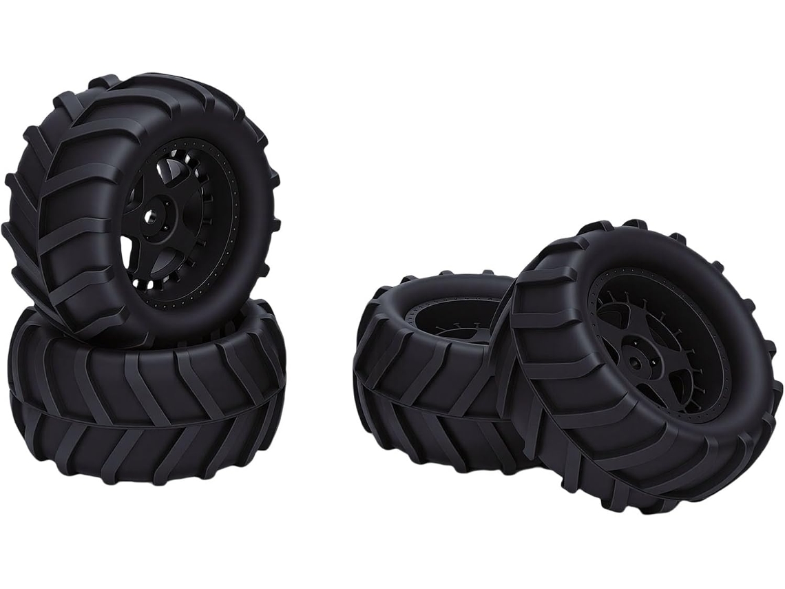 Pneus de carro RC de 80mm com pás para caminhões SFUSHOS