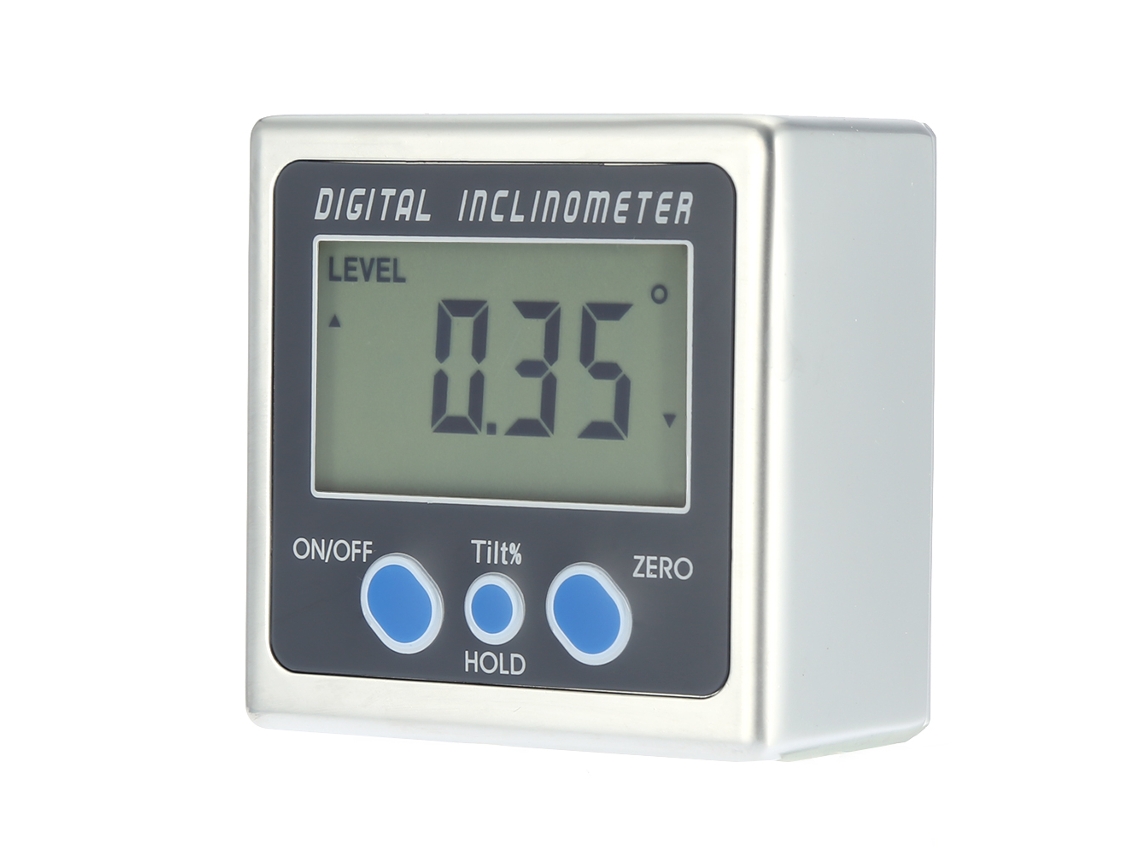Laxiscreed Inclinómetro Digital Com Display Lcd E Íman Magnético Para Medição De Ângulo