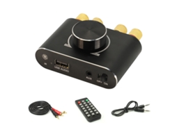 Placa Amplificador Estéreo X15H 15W 12/24V com Bluetooth USB Controle App