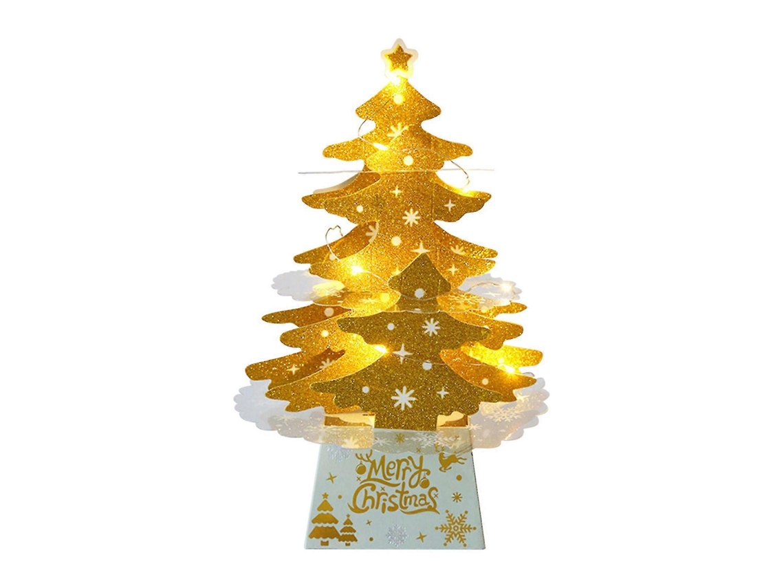 Mini Decorações De Natal Para Mesa, Árvore De Natal Brilhante Com Luzes. Olysi Shop