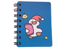 Caderno Espiral Mini Patinho Fofo Planejador Diário Portátil