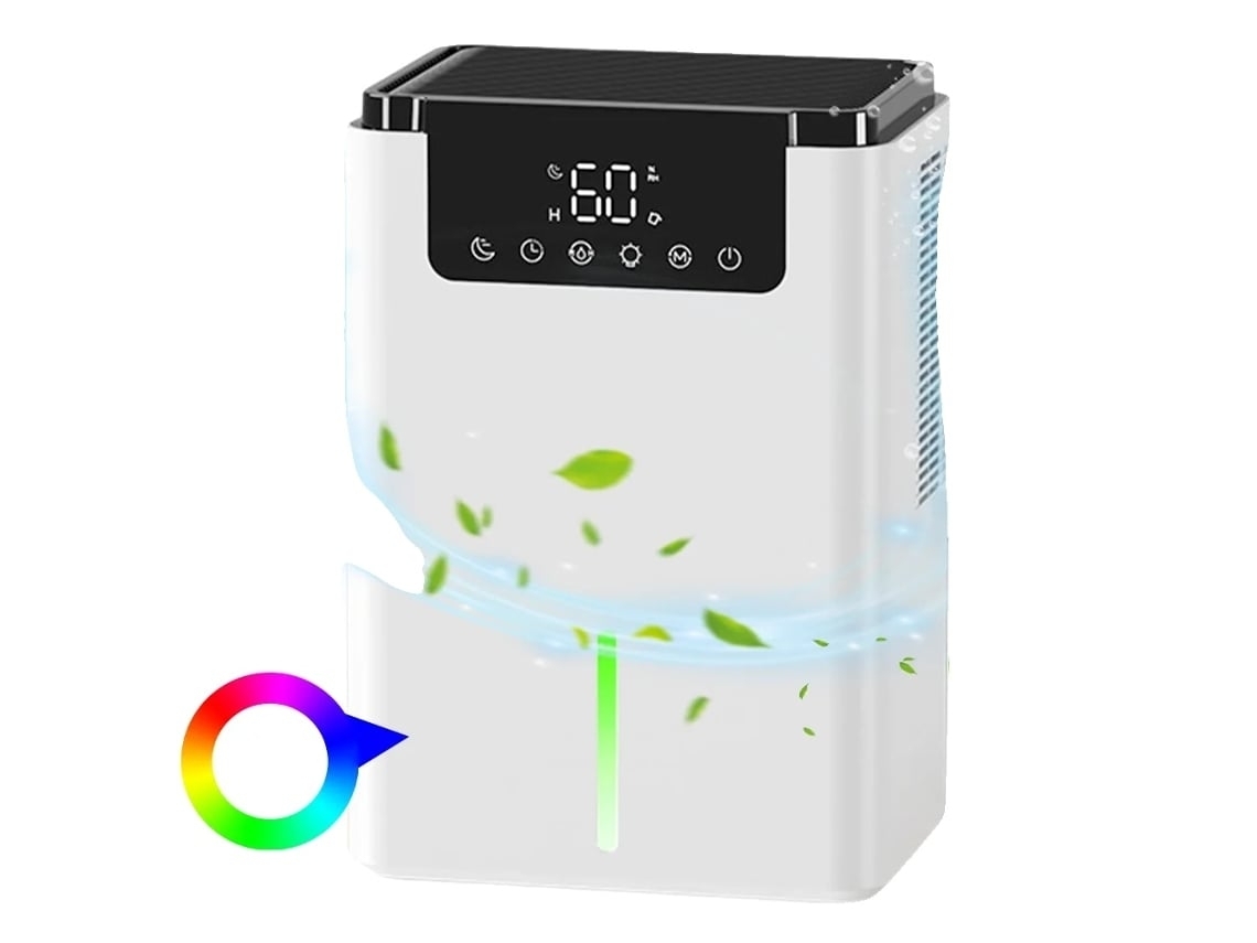 Desumidificador De Ar Com Eletricidade, Capacidade Do Tanque De 2l, Operação Silenciosa, Branco Wwfw (Outlet Caixa Aberta)