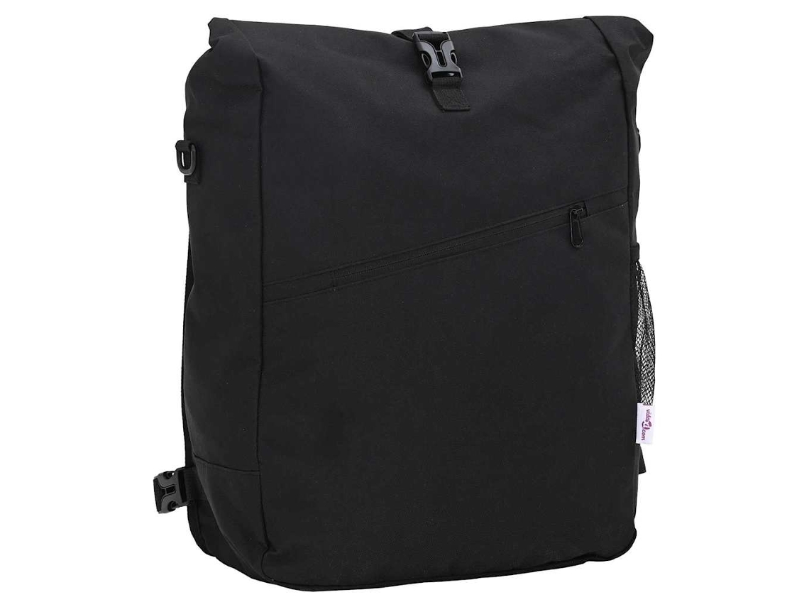 Conjunto 1 Armazenamento Para Ciclismo Vidaxl Preto Poliéster (33 X 16 X 60 Cm)