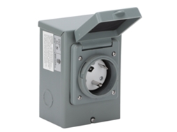 Caixa De Entrada Energia Para Gerador 30a, 125v, 3750w, Tomada Externa À Prova De Intempéries, Acessório Para Rv