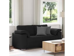 Sofá Loveseat | Sofá De Casal Preto 140 Cm Em Tecido Wsd760133 Lovely Home