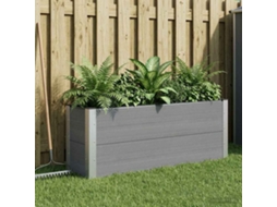Vidaxl Canteiro De Jardim Elevado Cinzento 100 X 30 X 72 Cm