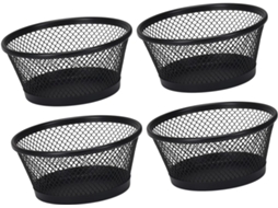 Porta Clips E Tachinhas De Metal Com Design Aberto Na Parte Superior Base Antiderrapante Para Organização Mesa