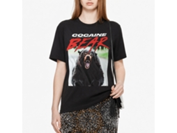Rockinstone Cocaine Bear Photo Black Adult T-shirt Size:xl