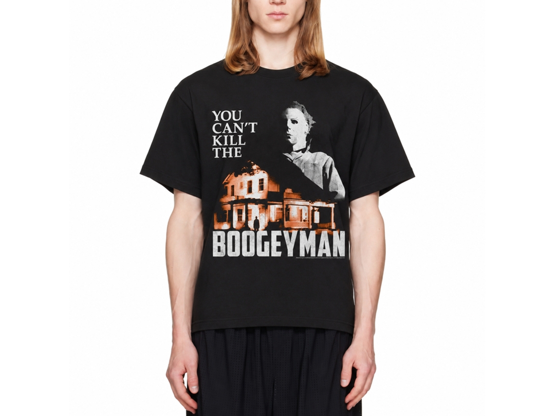 Rockinstone Halloween Movie Boogeyman House Black Adult T-shirt Size:m