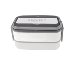 Caixa de Almoço LAXISCREED 316 Aço Inox 1400ml Branco
