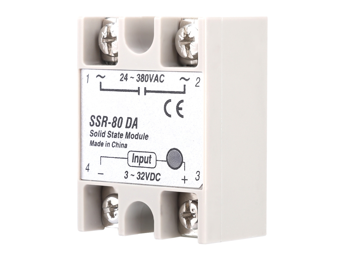 Relé De Estado Sólido Ssr-80da 80a Dc Ac