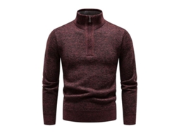 Jersey de ponto Fasst, de manga longa, gola tortuga, slim fit, casual, alta qualidade, S/MARCA