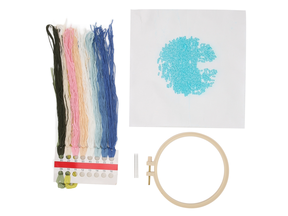 Kit De Bordado Impreso Monet Ninfas De Agua 3d Clásico Bonito Para Decoración Hogar Regalo