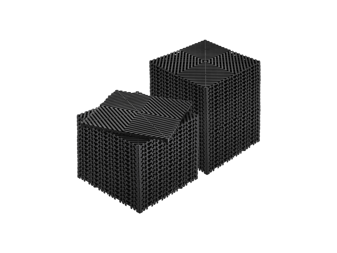 Tapete De Drenagem Succebuy De 12 X 12 Polegadas, Azulejos Modulares Interligados