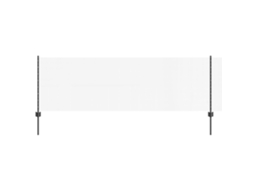 Conjunto 1 Cerca Externa Vidaxl Cinzento Aço (100 X 0,8 M)
