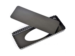 Forma Para Pizza Retangular 14 Polegadas Com Fundo Removível, Aço Carbono Antiaderente, Molde Para Bolo, 36,5 X 14,5 X 3 Cm