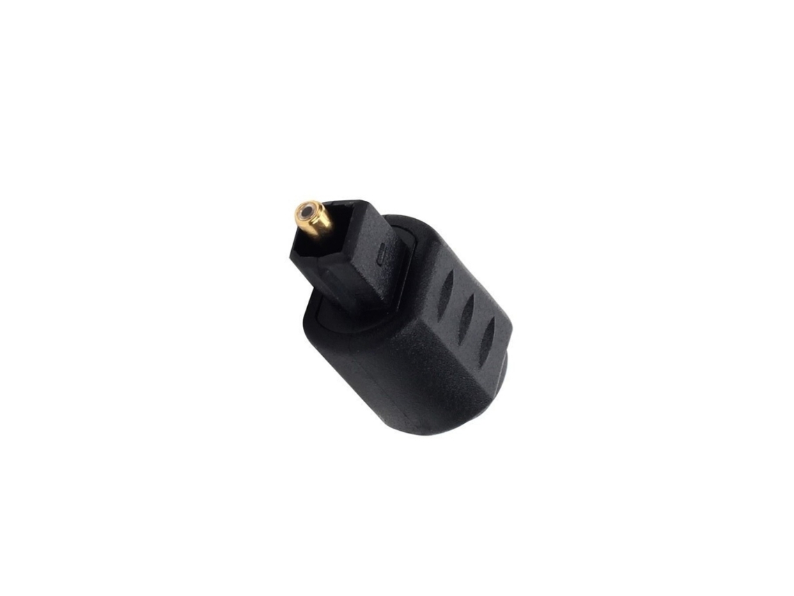 Adaptador de Áudio Óptico com Plugue Mini 3,5 Mm para Toslink Macho, Que Melhora a Transmissão Digital Amplificadores. AQUAFORGE