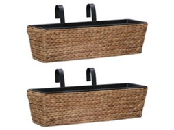 Vidaxl Floreiras De Pendurar 2 Pcs Jacinto De Água