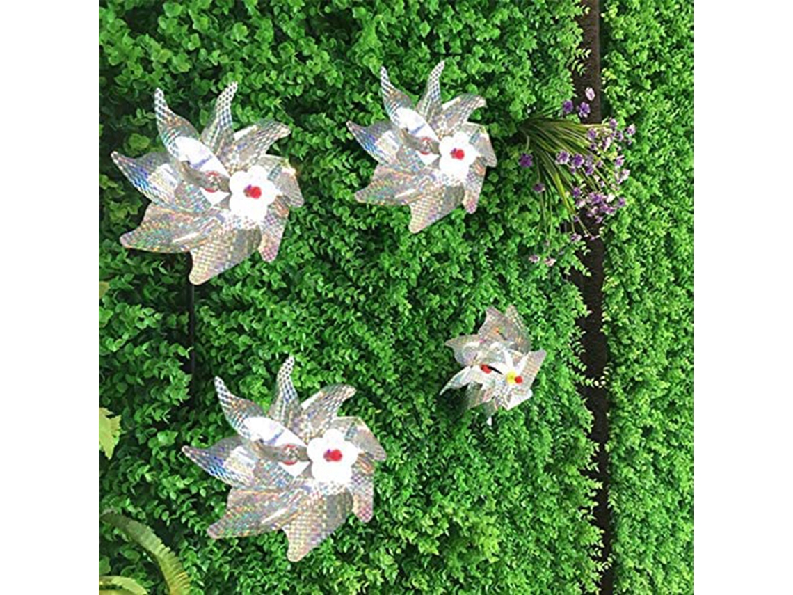 Roda Giratória Repelente Pássaros Jardim Decorativo 10un